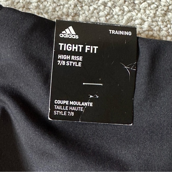 Adidas Black Tight Fit Aeroready Training Leggings, 7/8 Length, Size 3X,  NWT - Picture 8 of 9